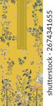 textile pattern element bold border allover