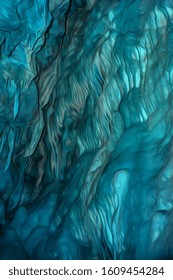 The texture of the cave is blue in digital processing as an oil painting. Lines with smooth outlines. Smooth forms.
