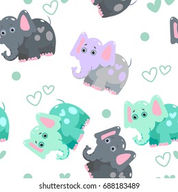 Marshmallow Cute Face Character Seamless Pattern Stock Vector (Royalty ...