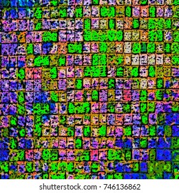 Texture color pattern from diverse elements