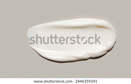 The texture of cosmetic cream sample