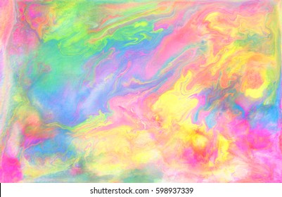 Rainbow Bright Acrylic Painting