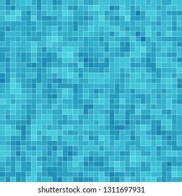 Texture Swimming Pool Mosaic Tile Background Stock Illustration