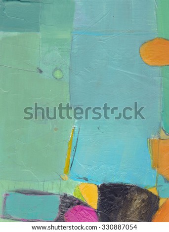 Textured abstract painting. Hand painted background with space for text. 