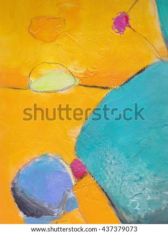 Textured abstract painting. Hand painted background with space for text