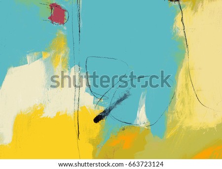 Textured abstract painting. Hand painted colorful background with space for text.
