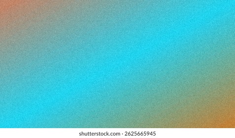 A textured background image with a diagonal gradient transitioning from orangebrown to tealblue. The texture resembles fine grains or glitter. Smooth color blend.