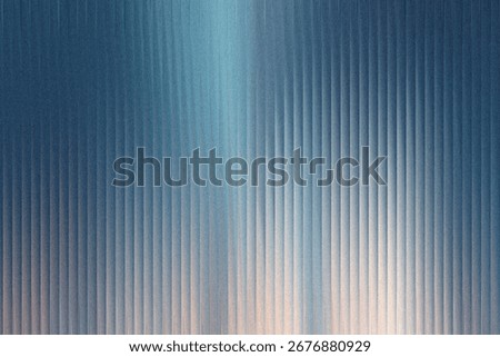 A textured background with vertical ribbed lines, transitioning from a deep blue hue at the top to a lighter, warmer tone at the bottom, creating a gradient effect