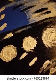 Textured blue abstract