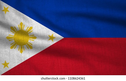 Textured Flag Philippines Stock Illustration 1108624361 | Shutterstock