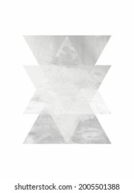 Textured Geometric Triangles Grey's Anatomy