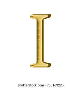 Alphabet Golden Font Type Letter Isolated Stock Illustration 343079897 ...