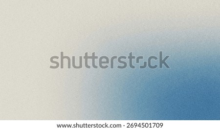 A textured gradient background transitioning from a light, off-white hue to a deep blue, creating a soft, ethereal effect with a subtle grain.