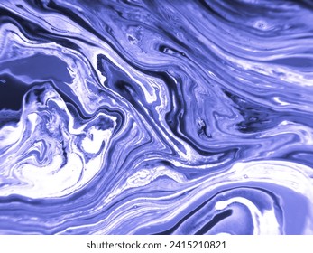 Textured Light And Blue Oil Fabric Design. Indigo And Blue Grunge Vintage Textile Liquid.  Abstract Graphic Cobalt Ebru Color. Creative Aquarelle Splash Pattern. Arkistokuvituskuva