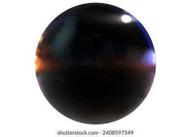 Textured sphere with 3D rendering