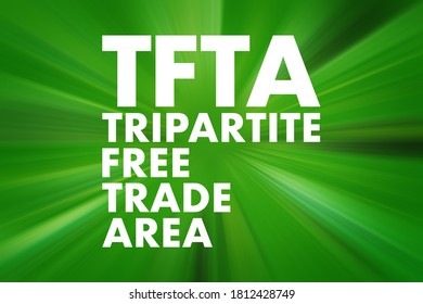 TFTA Tripartite Free Trade Area - Proposed African Free Trade Agreement, Acronym Text Concept Background