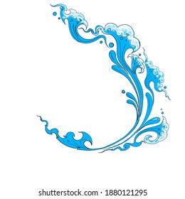 Thai Pattern Water Circle Stock Illustration 1880121295 | Shutterstock