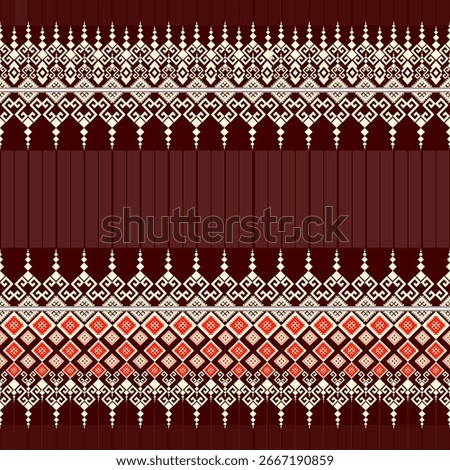Thai Sarong or pha sin Weaving Pattern 