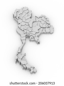 Thailand Map 3d