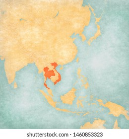 Thailand And Philippines Map Thailand Philippines On Map East Southeast Stock Illustration 1471837928 |  Shutterstock