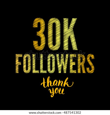 thank you 30k followers card thanks design template for network friends and followers image - instagram followers 30k