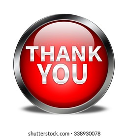 Thank You Button Isolated 3d Illustration Stock Illustration 772800169 ...