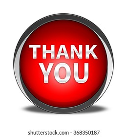 Thank You Button Isolated Stock Illustration 368350187 | Shutterstock