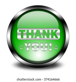 Thank You Button Isolated Stock Illustration 374164666 | Shutterstock