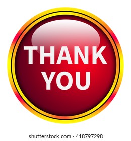 Thank You Icon Internet Button 3d Stock Illustration 475896394