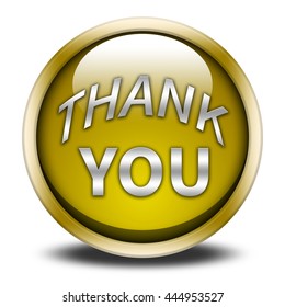 Thank You Button Isolated Stock Illustration 444953527 