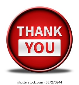 Thank You Button Isolated 3d Illustration Stock Illustration 537270244 ...