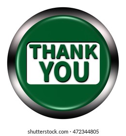 Thank You Button Isolated On White Stock Illustration 472344805 ...