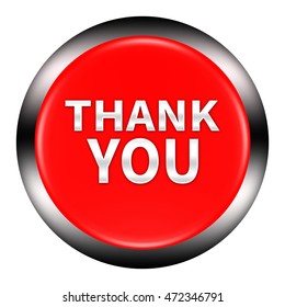 Thank You Button Isolated On White Stock Illustration 472346791 ...