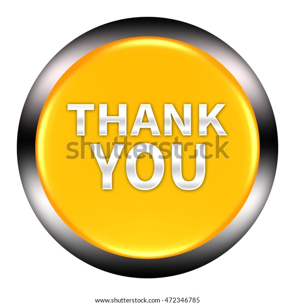 Thank You Button Isolated On White Stock Illustration 472346785