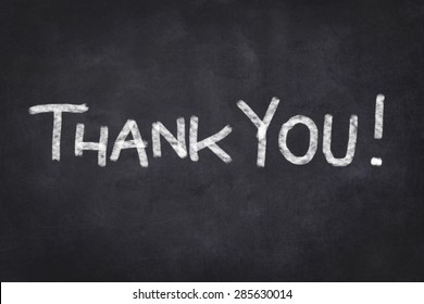 Thank You Chalk Board Chalkboard Stock Illustration 285630014 ...