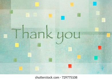 Thank You Greeting Card Beautiful Ancient Stock Illustration 729775108 ...