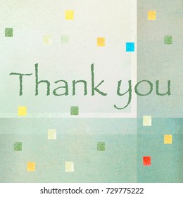 Thank You Greeting Card Beautiful Ancient Stock Illustration 729775222 ...