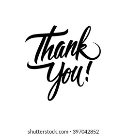 Thank You Handwritten Inscription Hand Drawn Stock Vector (Royalty Free ...