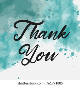 Thank You Ink Hand Lettering Abstract Stock Illustration 761791885 ...