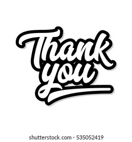 Thank You Inspirational Motivational Quote Graphic Stock Illustration ...