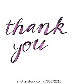 Thank You Purple Colour Stock Illustration 780572218 | Shutterstock