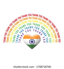 Thank You In Indian Flag Color - dimecorazonteestoyescuchando