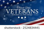 Thank You Veterans USA Background Veterans Day