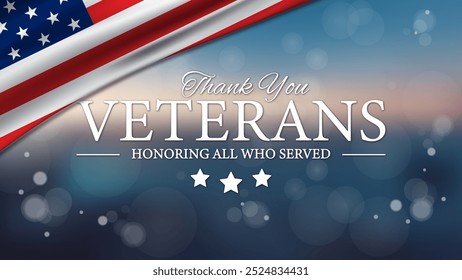 Thank You Veterans USA Background Veterans Day - Powered by Shutterstock