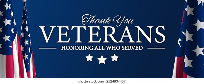 Thank You Veterans USA Background Veterans Day - Powered by Shutterstock