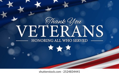 Thank You Veterans USA Background Veterans Day - Powered by Shutterstock