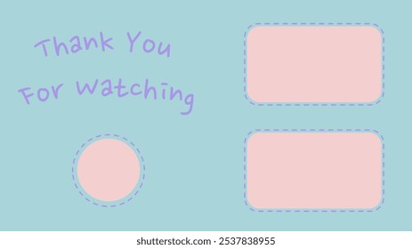 Thank you for watching animated text, video outro, end screen animation - Powered by Shutterstock