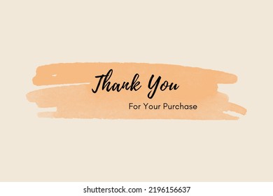 Thank You For Your Purchase Giftcard Template Printable Design