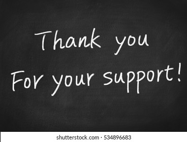 Thank You For Your Support