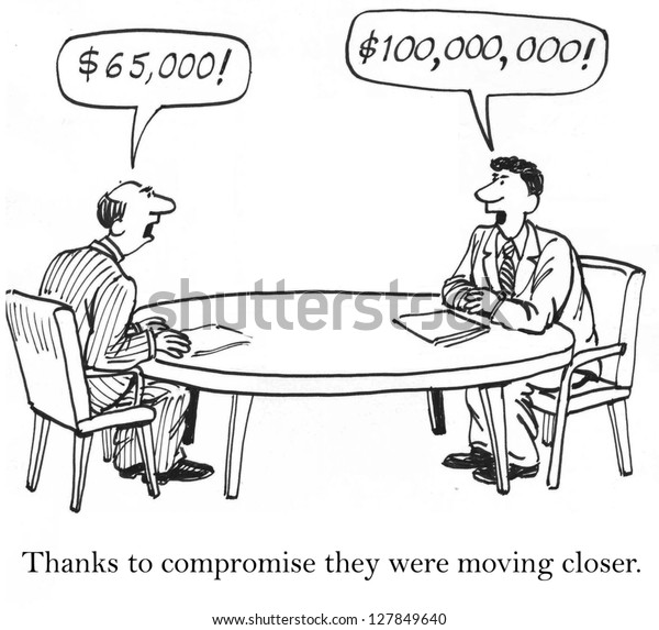 Thanks Compromise They Were Moving Closer Stock Illustration 127849640